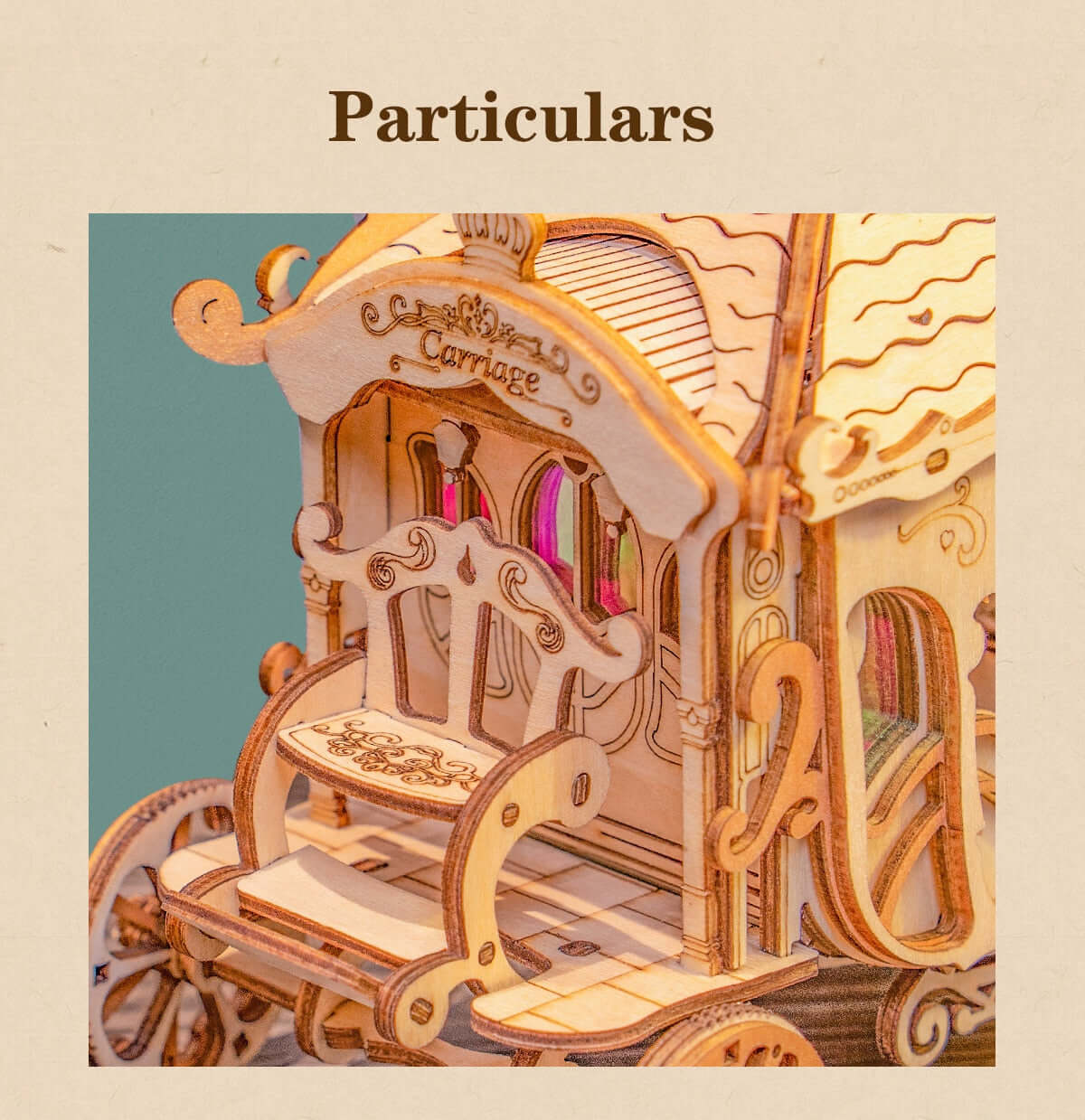 DIY 3D Classic Carriage Wooden Puzzle | Kidstoylover - www.Shopthatapp.com