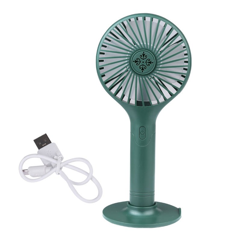 Portable Hand-held Folding Cooling Desk Fan Mini Cooler USB Charging Blue White Pink Green - www.Shopthatapp.com