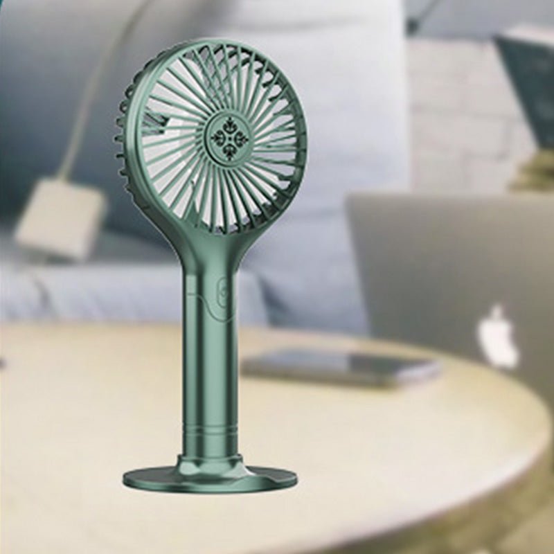Portable Hand-held Folding Cooling Desk Fan Mini Cooler USB Charging Blue White Pink Green - www.Shopthatapp.com