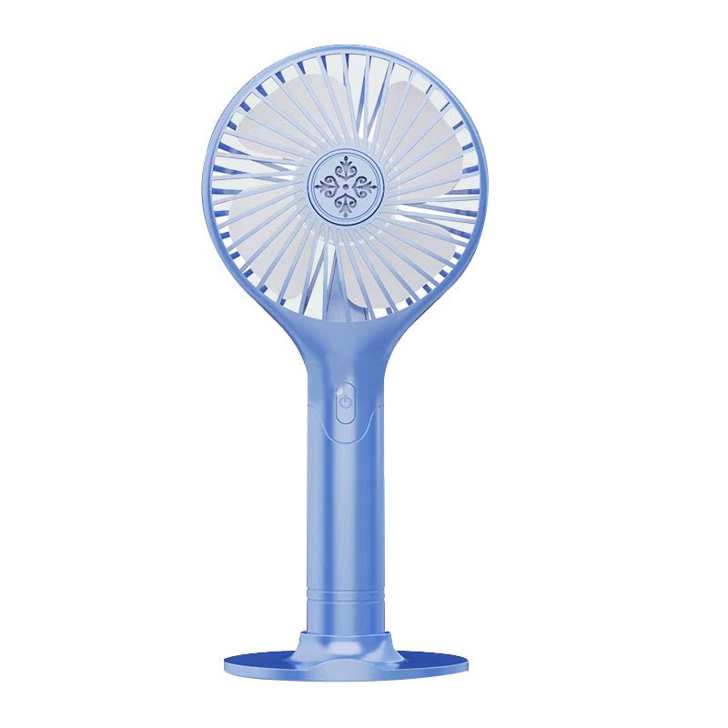 Portable Hand-held Folding Cooling Desk Fan Mini Cooler USB Charging Blue White Pink Green - www.Shopthatapp.com