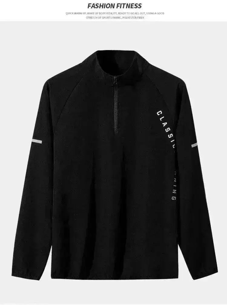 Half Zipper Sportswear Men's Long-sleeved Quick-drying Clothes - www.Shopthatapp.com