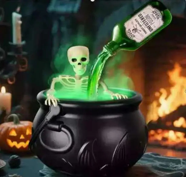 Halloween Black Wizard Bowl Magic Float Bottle And Diffuser Indoor Home Bar Magic Party Horror Ghost Props Halloween Decoration - www.Shopthatapp.com