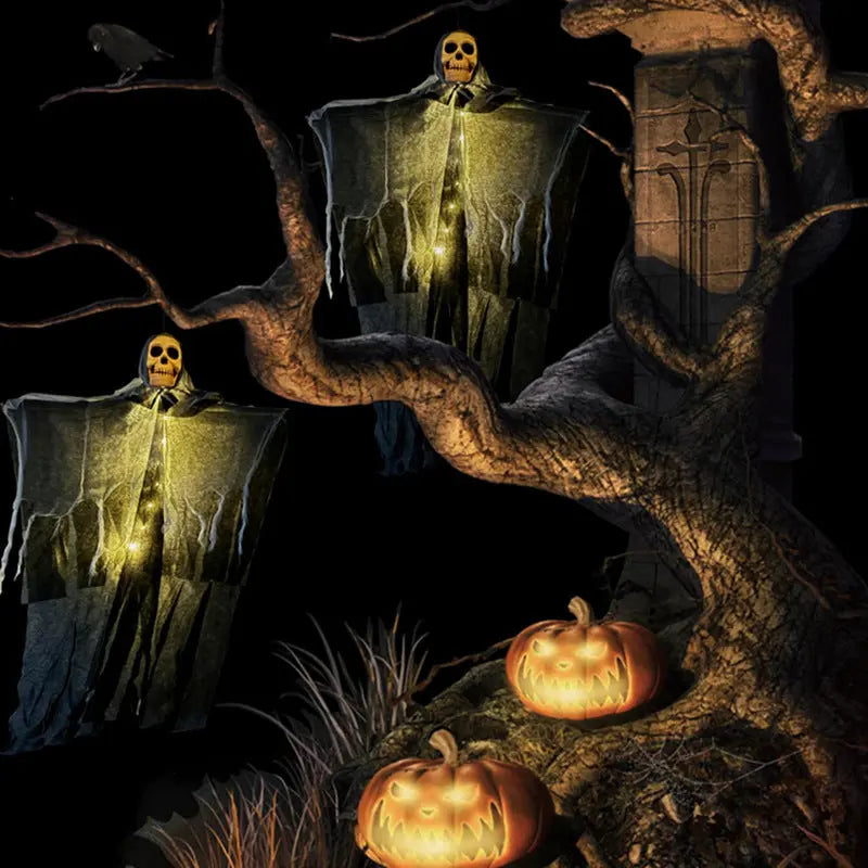 Halloween Decorations Horror Hanging Ghost Skull Skeleton Prop Perfect For Home Outdoor Yard Party Supplies Festival Decorations - www.Shopthatapp.com