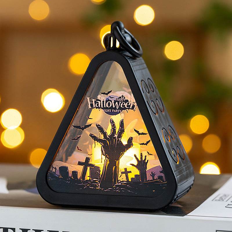 Halloween Decorations Portable Pumpkin Lamp Layout Props - www.Shopthatapp.com #