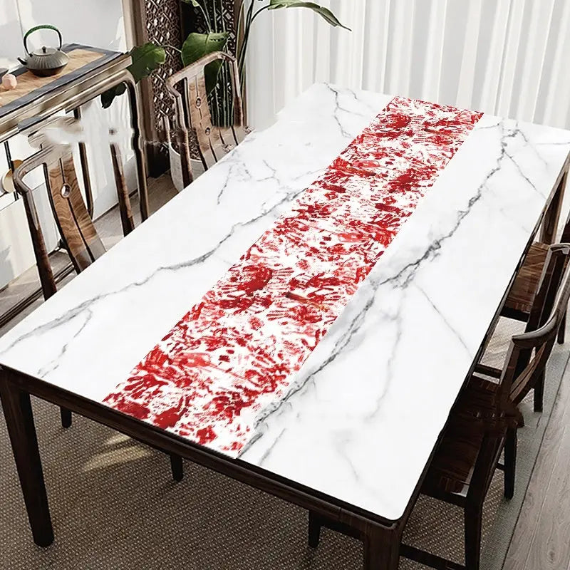 Halloween Horror Bloody Hand Printed Tablecloth Decoration - www.Shopthatapp.com