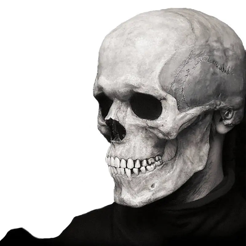 Halloween Movable Mouth Skull Mask Helmet Mouth Movable Skull Full Head Skull Mask - www.Shopthatapp.com