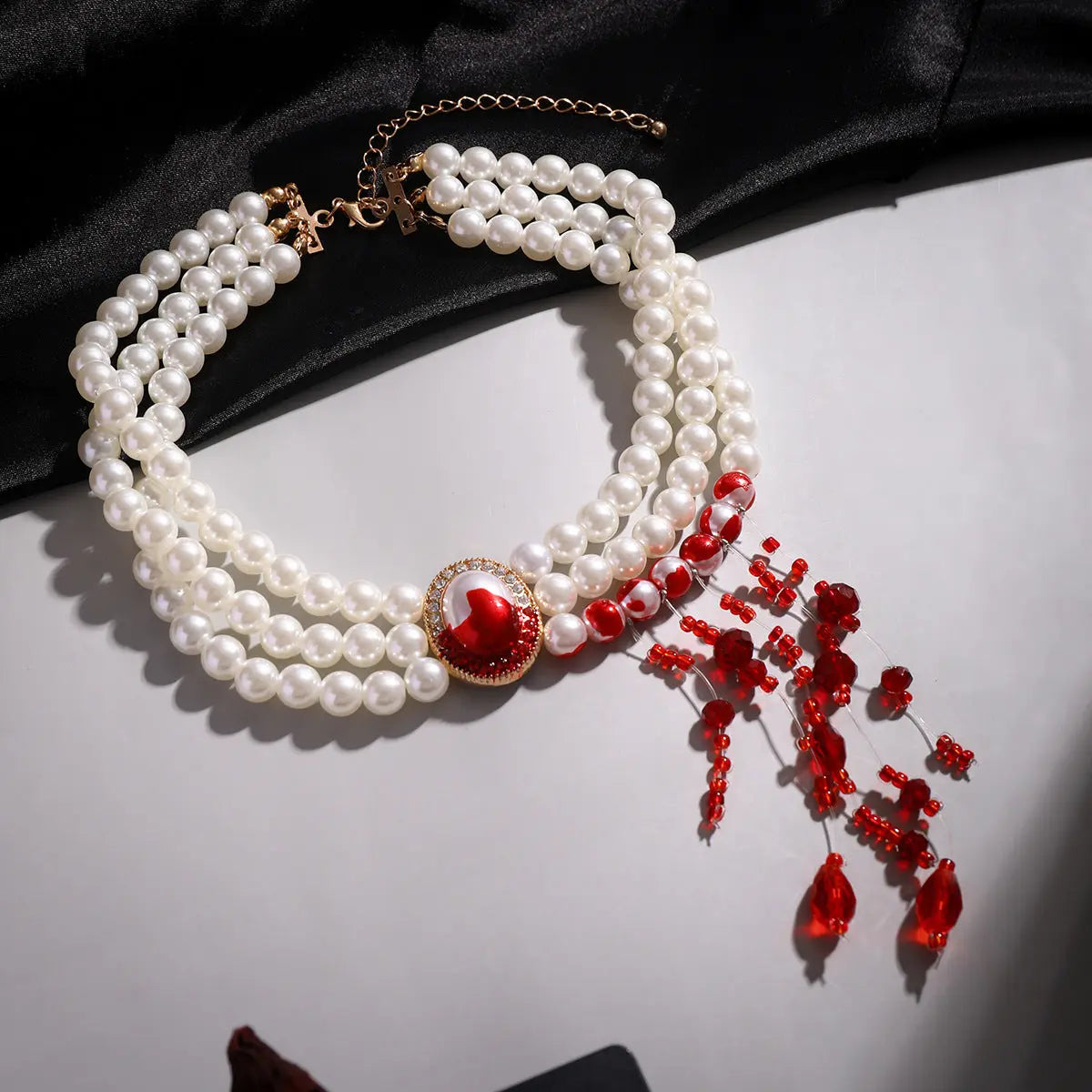 Halloween Pearl Collar Retro Gothic Style - www.Shopthatapp.com