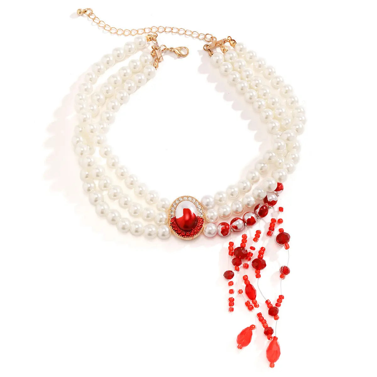 Halloween Pearl Collar Retro Gothic Style - www.Shopthatapp.com