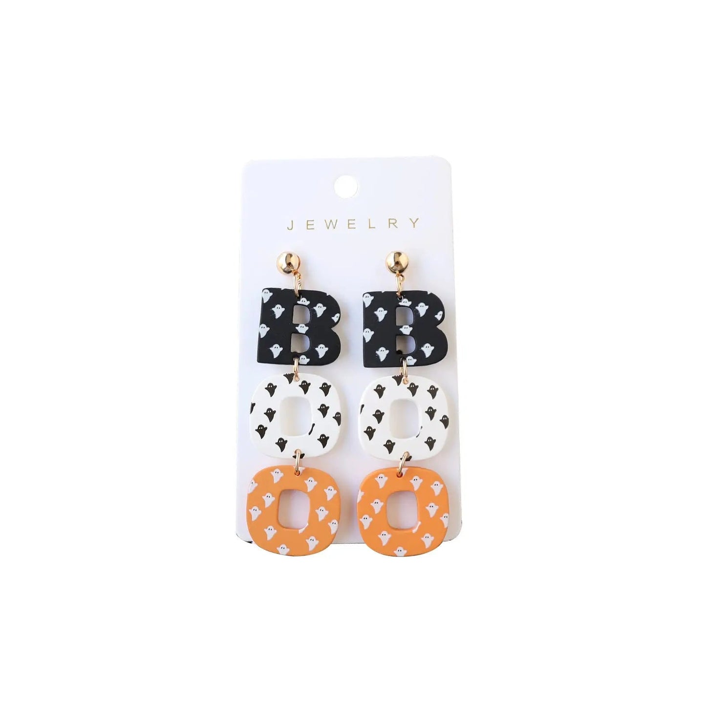Halloween Polymer Clay Acrylic Paint Earrings - www.Shopthatapp.com