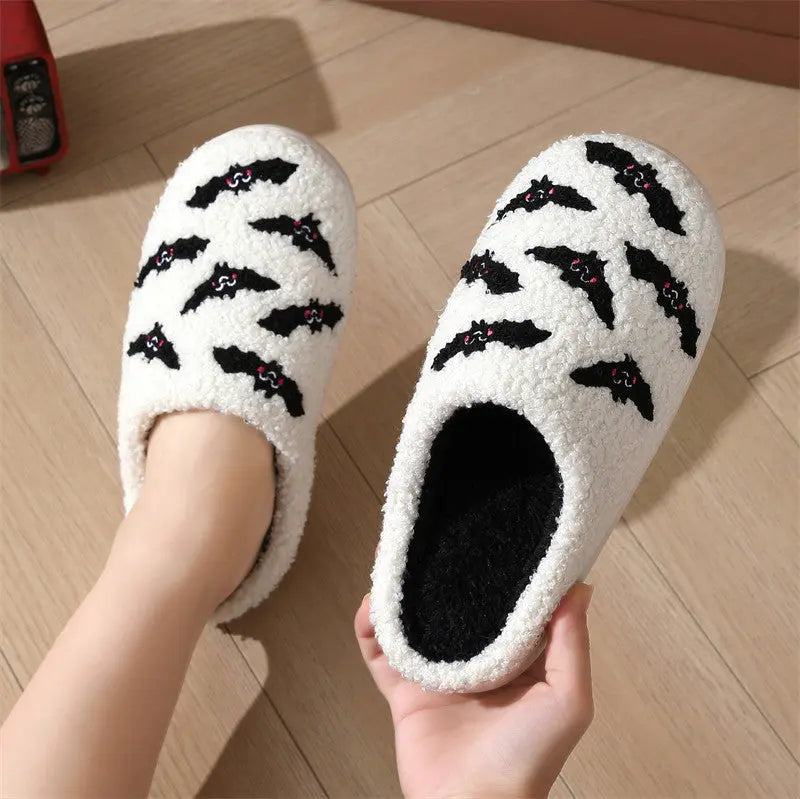 Halloween Slippers – Plush Anti-Slip Warm Slippers for Men & Women - www.Shopthatapp.com