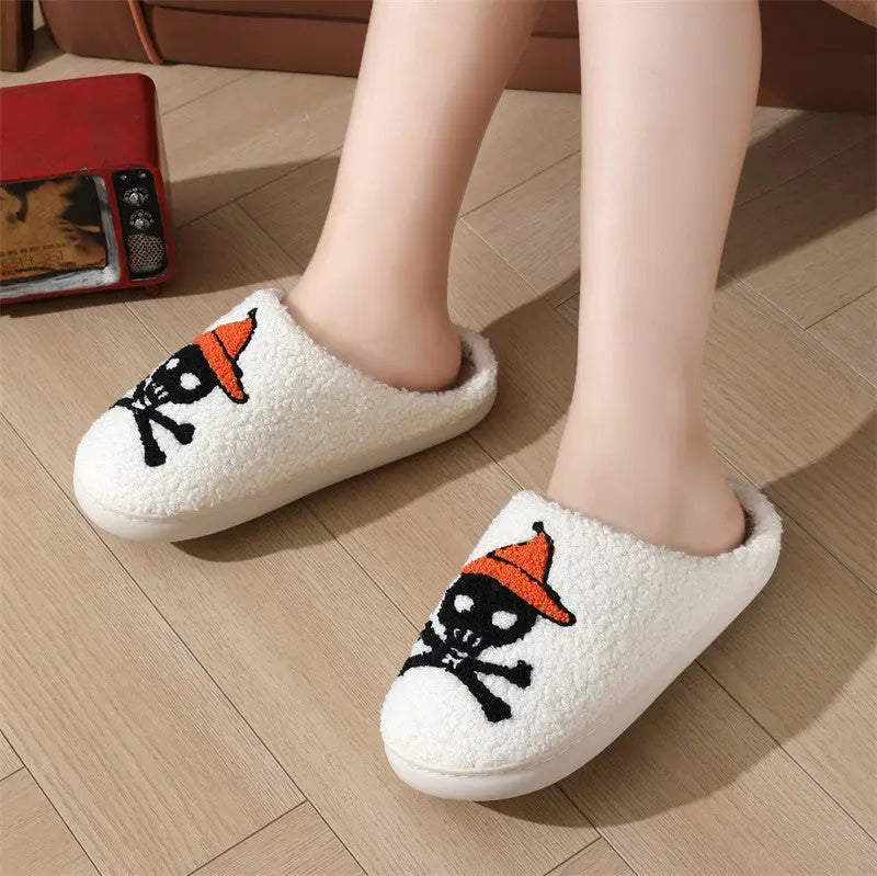 Halloween Slippers – Plush Anti-Slip Warm Slippers for Men & Women - www.Shopthatapp.com