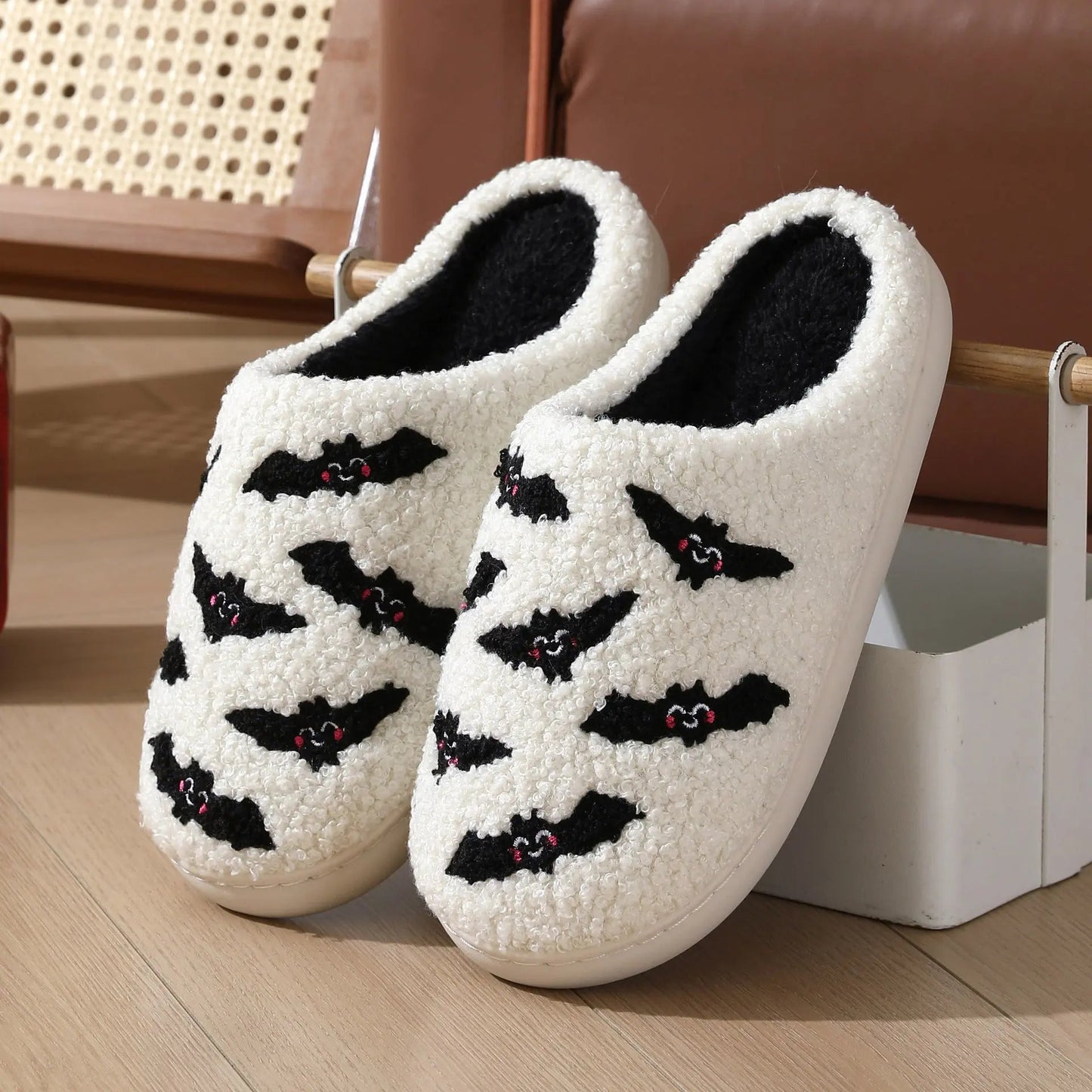 Halloween Slippers – Plush Anti-Slip Warm Slippers for Men & Women - www.Shopthatapp.com