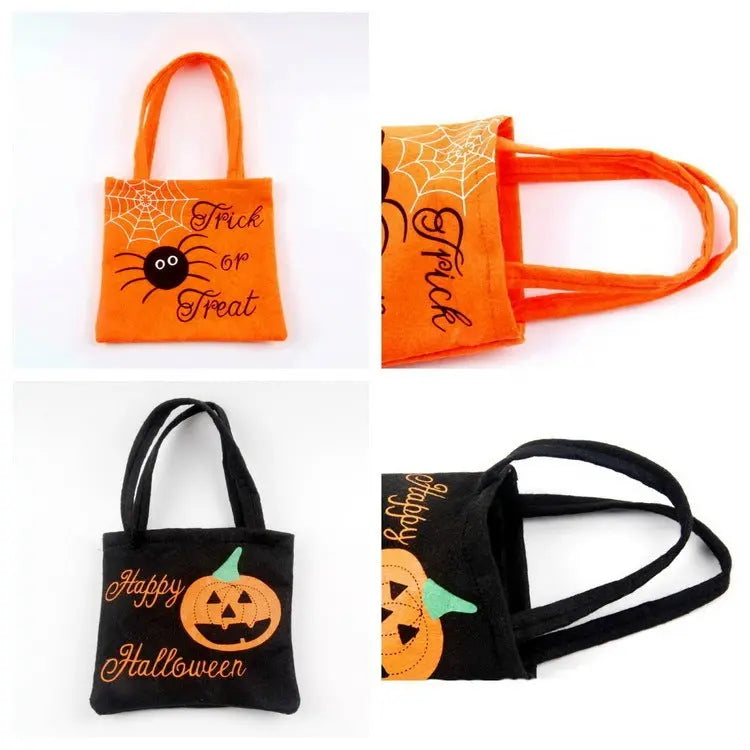 Halloween Spider Pumpkin Print Shoulder Bag Children's Candy Gift Bags Small Handbags Women - www.Shopthatapp.com