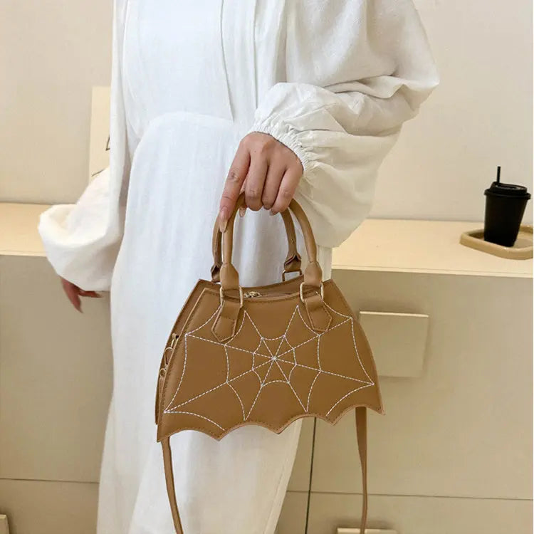 Halloween Spider Web Saddle Bags Fashion Personality Crossbody Shoulder Bag With Handle Women's Handbags - www.Shopthatapp.com