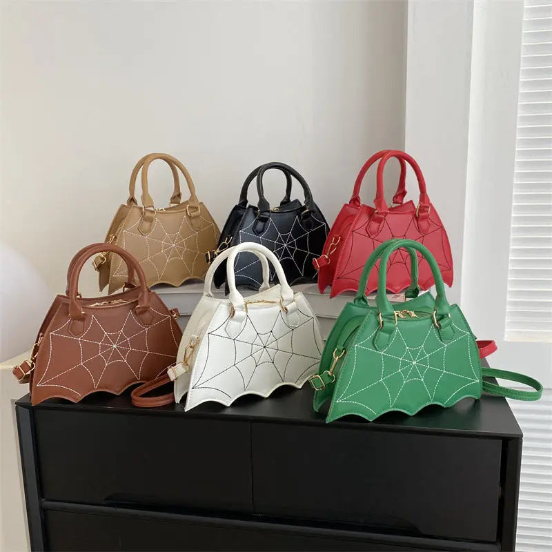 Halloween Spider Web Saddle Bags Fashion Personality Crossbody Shoulder Bag With Handle Women's Handbags - www.Shopthatapp.com