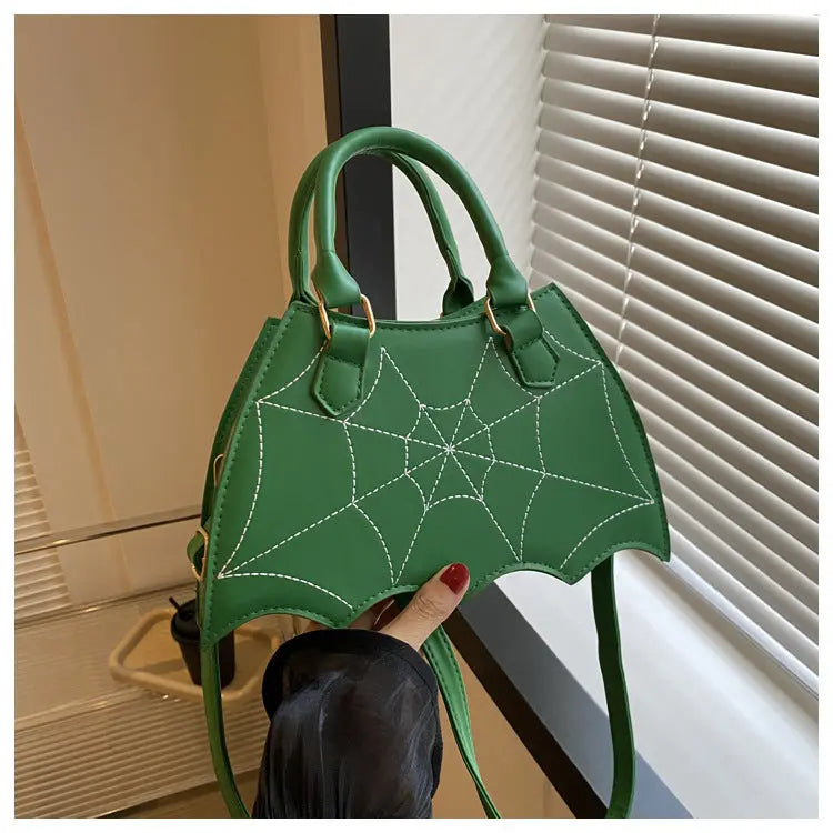 Halloween Spider Web Saddle Bags Fashion Personality Crossbody Shoulder Bag With Handle Women's Handbags - www.Shopthatapp.com
