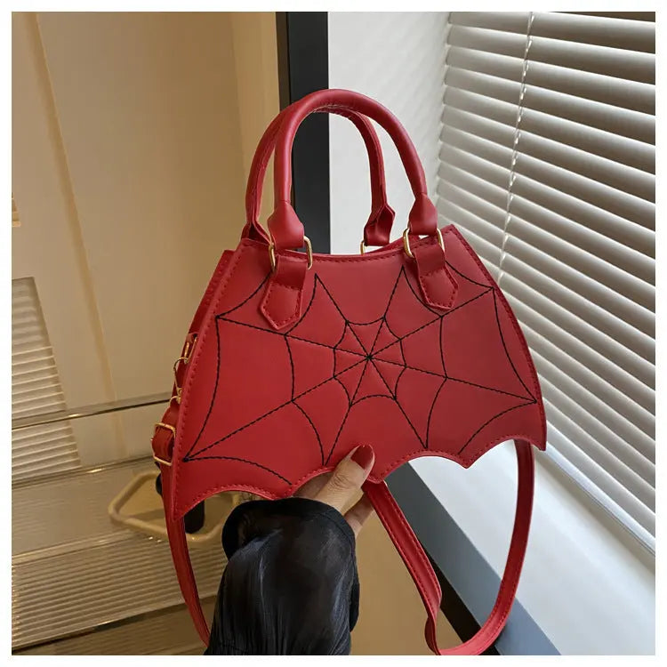 Halloween Spider Web Saddle Bags Fashion Personality Crossbody Shoulder Bag With Handle Women's Handbags - www.Shopthatapp.com
