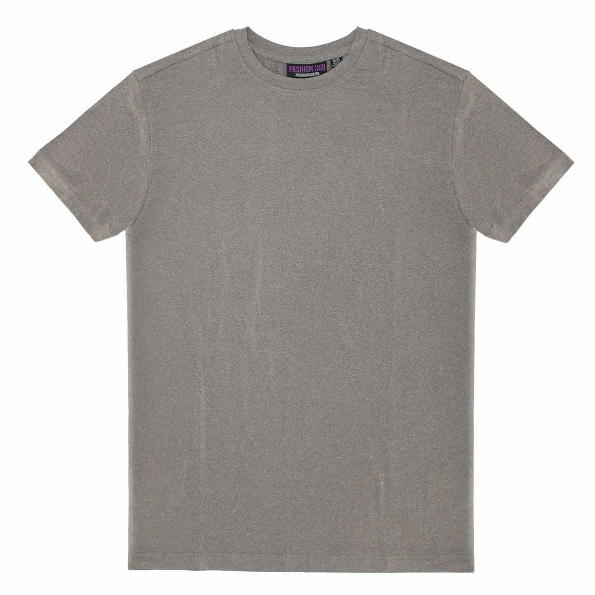 Heather Grey Better Basics Ultra-Soft Crewneck Short Sleeve T-Shirt by Fashion Hub - www.Shopthatapp.com