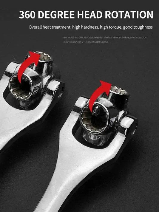 Heavy Duty 8-in-1 Multifunctional Chromium Vanadium Steel Socket Wrench Set - www.Shopthatapp.com #