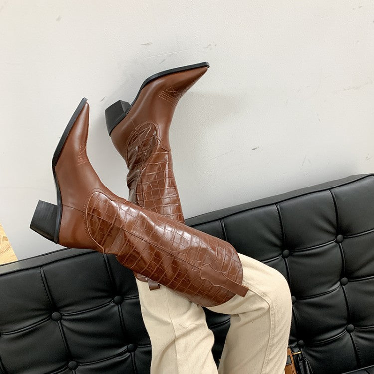 High Top Martin Boots All-match Lattice Riding Boots Women's Boots - www.Shopthatapp.com