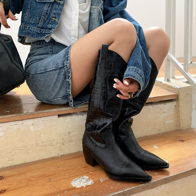 High Top Martin Boots All-match Lattice Riding Boots Women's Boots - www.Shopthatapp.com