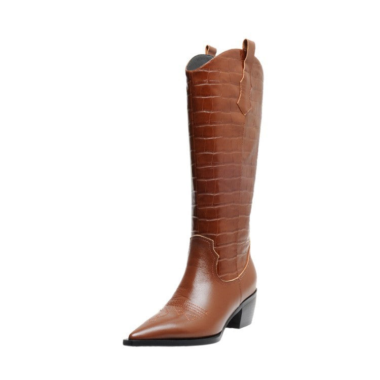 High Top Martin Boots All-match Lattice Riding Boots Women's Boots - www.Shopthatapp.com