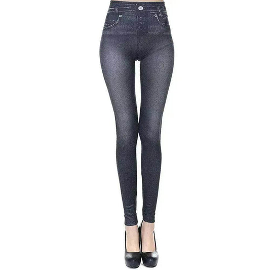 High Waisted Jeggings - Denim Leggings - www.Shopthatapp.com
