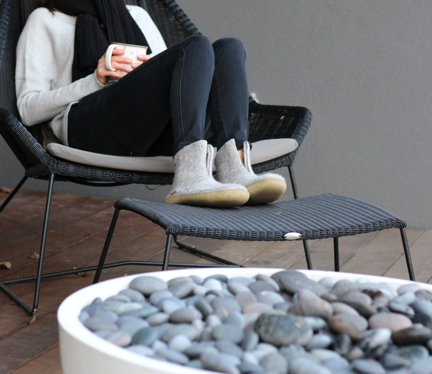 High Boot - Grey with Rubber-Men’s shoes-www.Shopthatapp.com-Betterfelt Canada