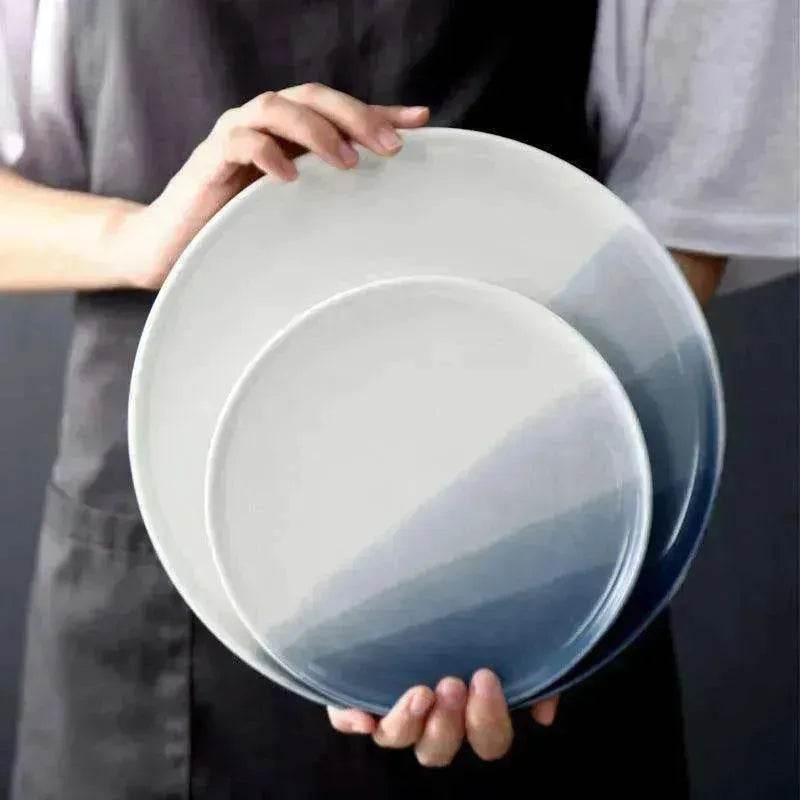 Home Creative Gradient Nordic Ceramic Plate Set - www.Shopthatapp.com
