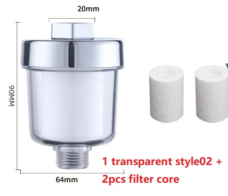 Household Silver Water Heater Shower Filter - www.Shopthatapp.com