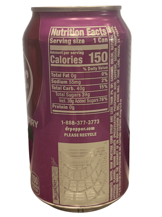 Dr. Pepper Blackberry Soda Can 355ML - U.S Edition - www.Shopthatapp.com