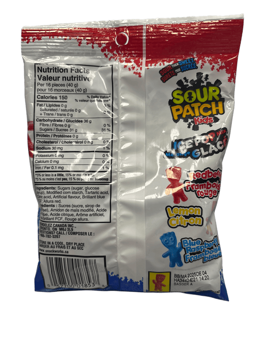 Sour Patch Kids Ice Pop 150G limited Edition - Canadian Edition - www.Shopthatapp.com
