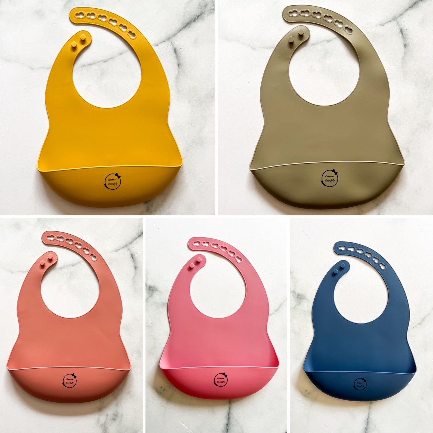 Bavettes en silicone uni - www.Shopthatapp.com