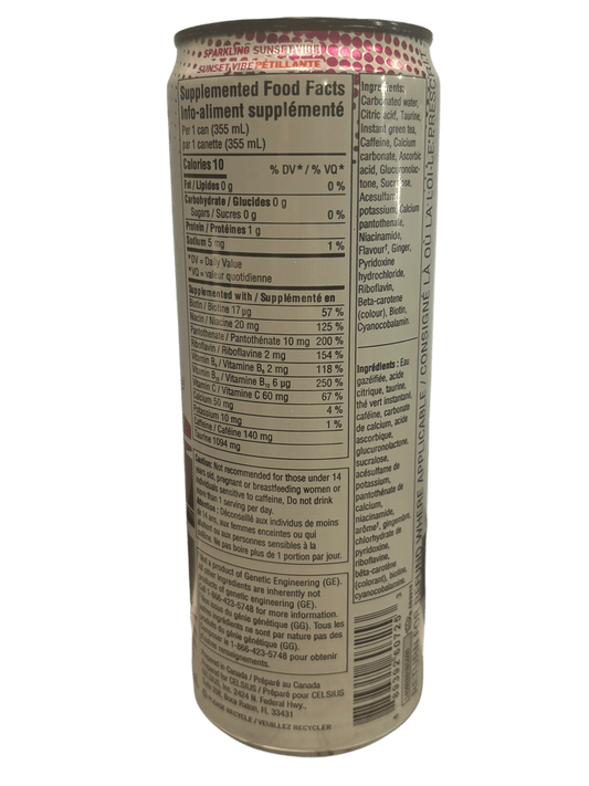 Celsius Sunset Vibe Energy Drink 355ML - Canada Edition - www.Shopthatapp.com