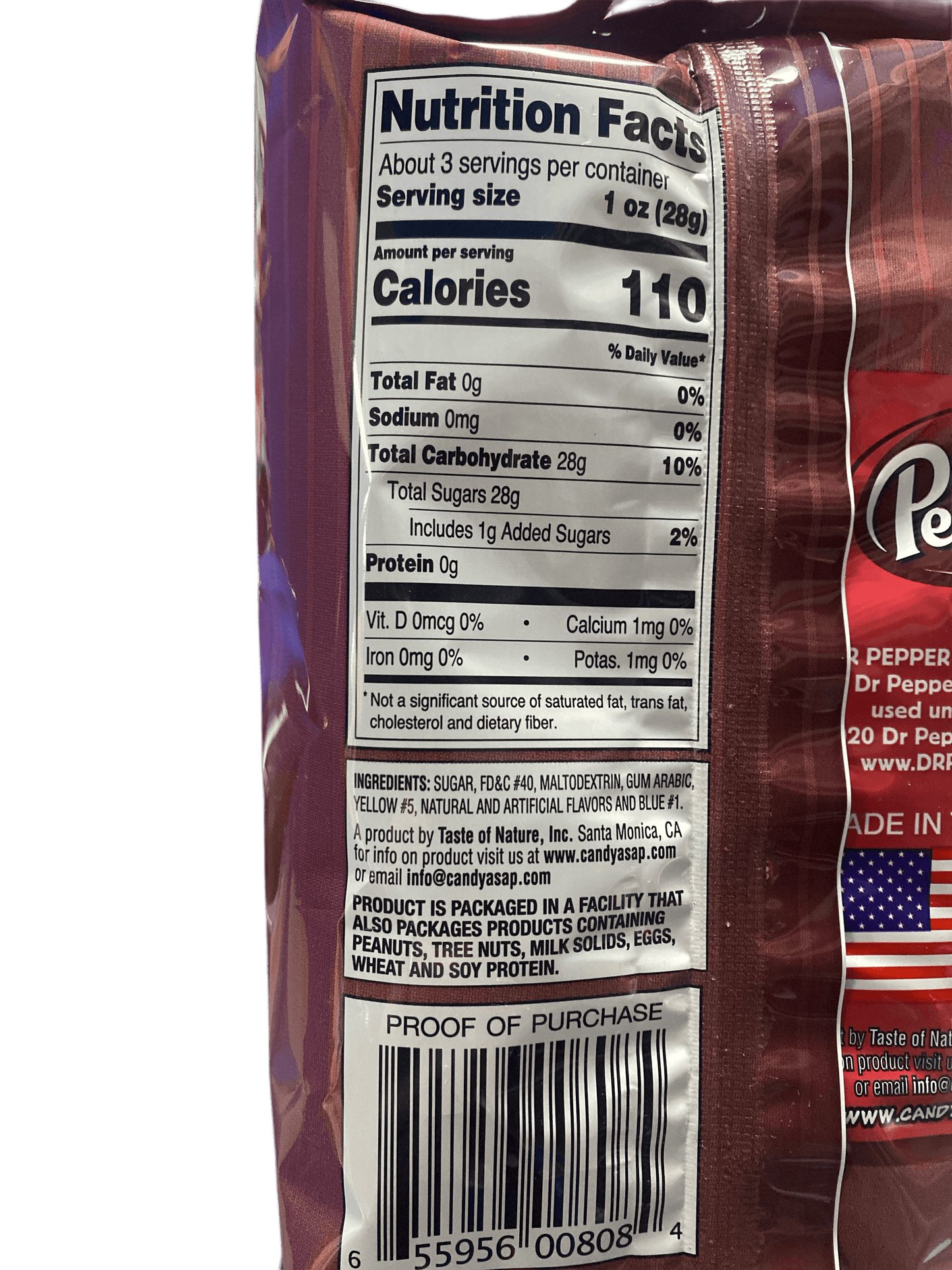 Dr. Pepper Cotton Candy 3.1OZ - U.S Edition - www.Shopthatapp.com