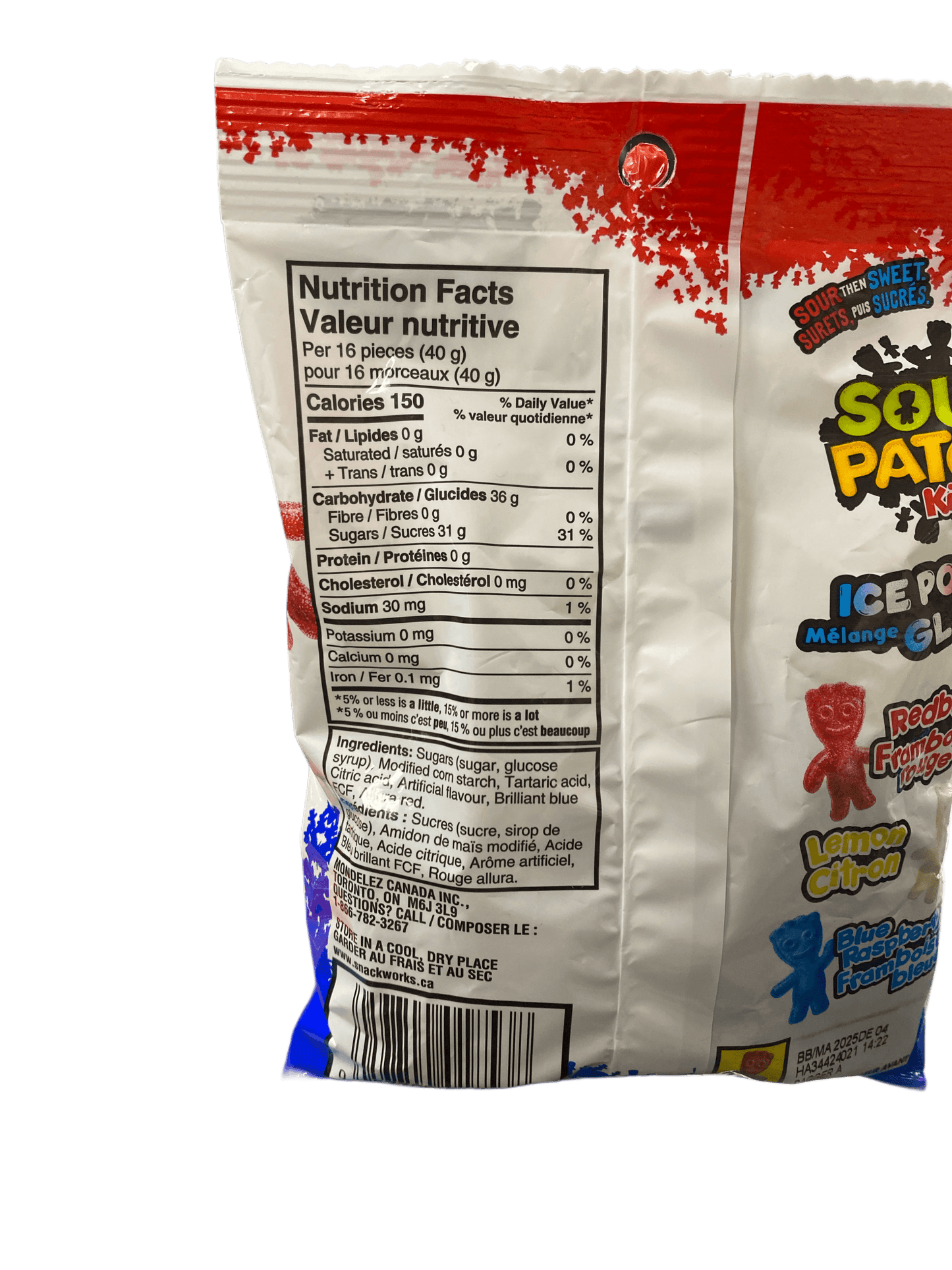 Sour Patch Kids Ice Pop 150G limited Edition - Canadian Edition - www.Shopthatapp.com