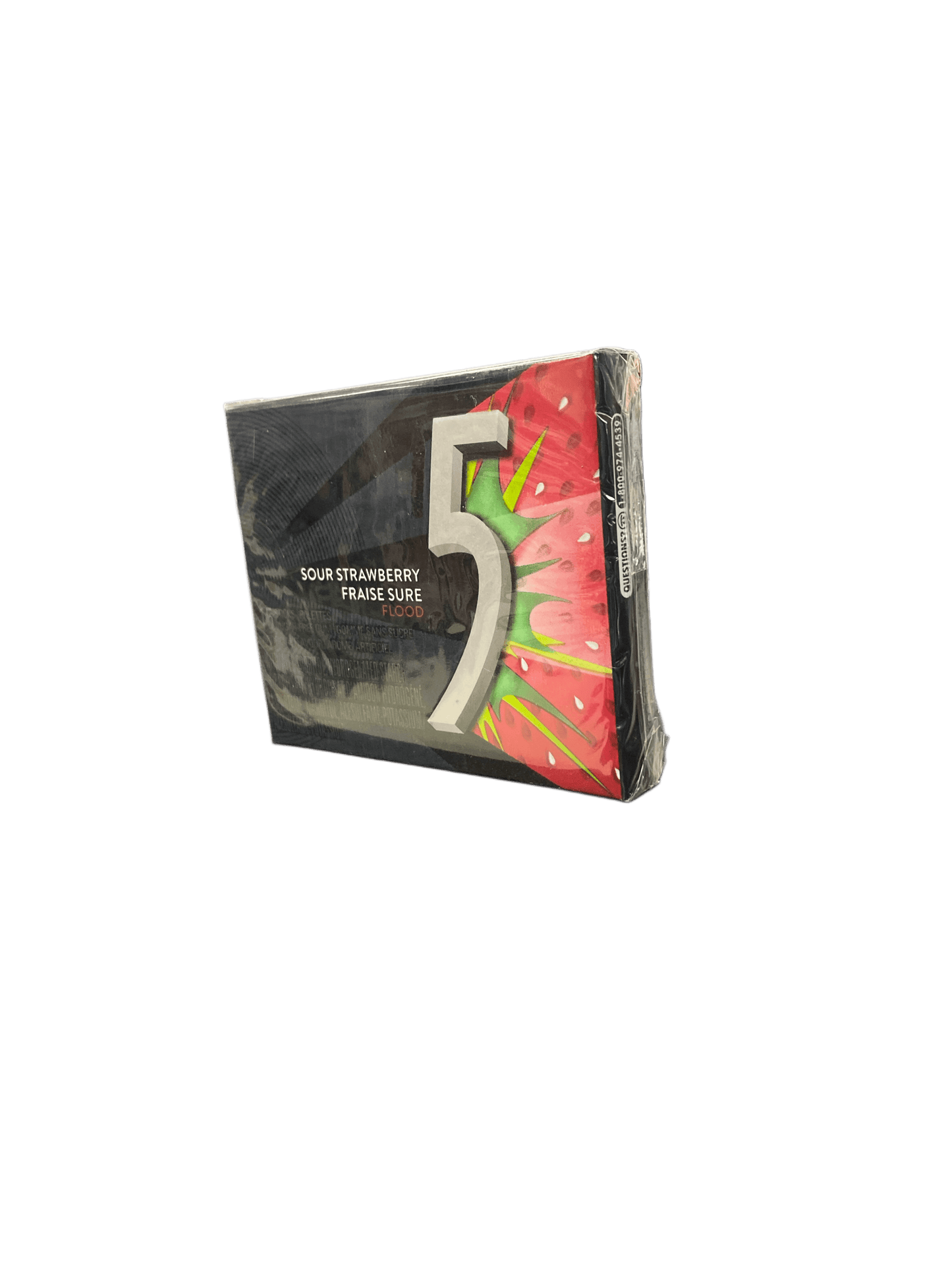 5 Gum Sour Strawberry 15 Pieces - Canadian Edition - www.Shopthatapp.com