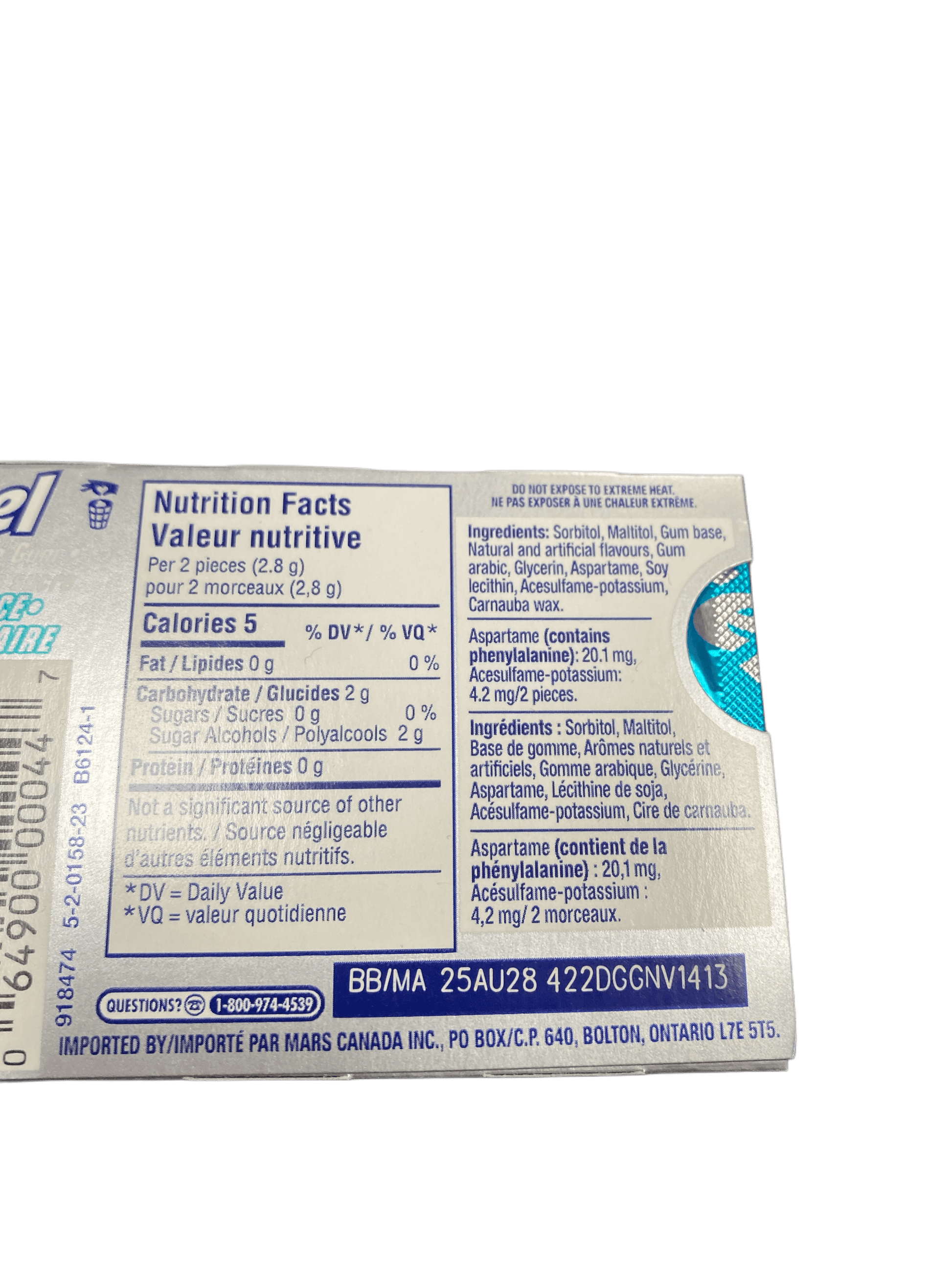 Excel Polar Ice Gum 12 Pieces - Canada Edition - www.Shopthatapp.com