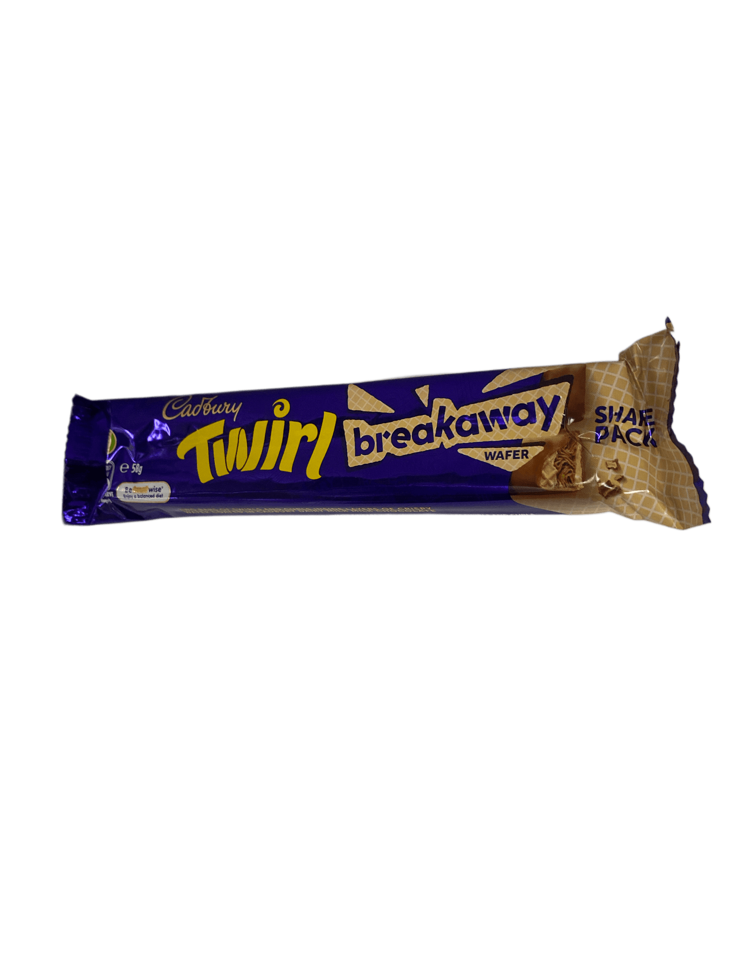 Cadbury Twirl Breakaway Wafer Share Pack 58G BB 06/25 - Australian Edition - www.Shopthatapp.com