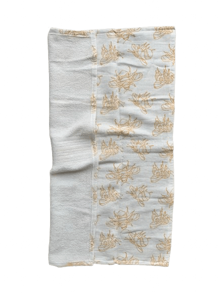 Hand Drawn Bees Sure Grip Kitchen Towel - www.Shopthatapp.com