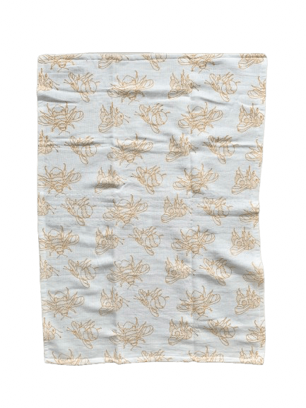 Hand Drawn Bees Sure Grip Kitchen Towel - www.Shopthatapp.com