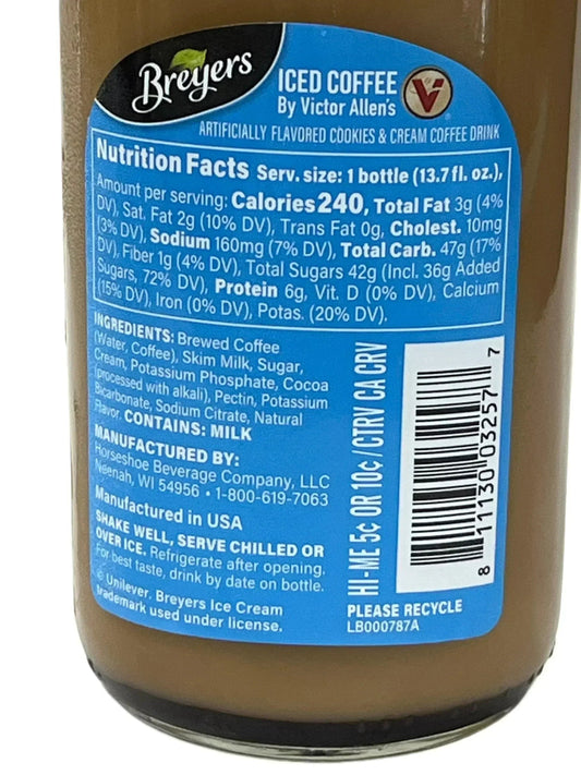 Breyers Cookies & Cream Iced Coffee 13.7OZ - www.Shopthatapp.com