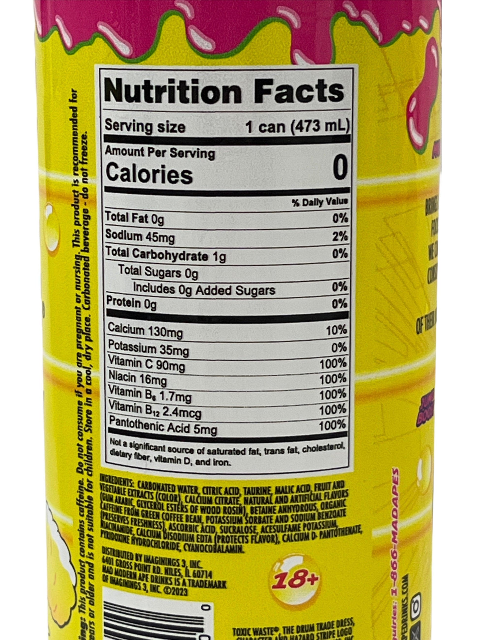 Toxic Waste Seismic Strawberry Kiwi Energy Drink 473ML - www.Shopthatapp.com