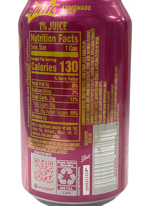 Sprite - Lymonade Legacy Soda Can - 355 ml - www.Shopthatapp.com
