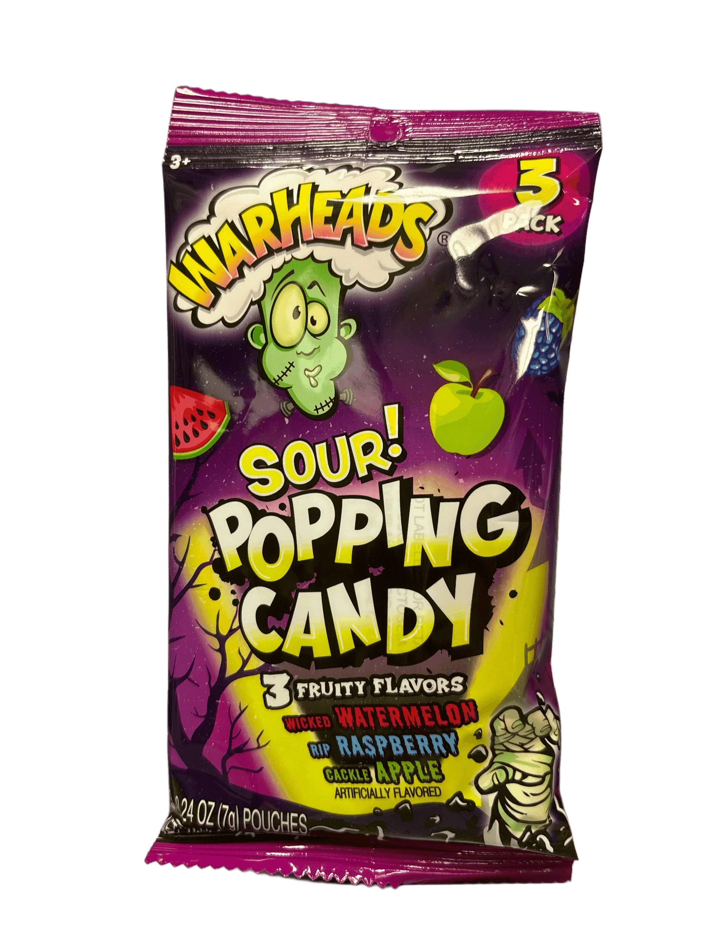 Warheads Sour Popping Candy 3 Fruity Flavors - 21G - www.Shopthatapp.com