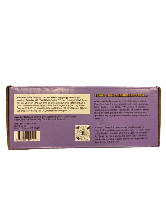 FINAL BOSS SOUR Level 1 Sour Strawberries Exclusive Challenge 360G - www.Shopthatapp.com