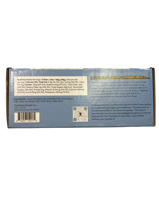 FINAL BOSS SOUR Level 2 Sour Strawberries 360G - www.Shopthatapp.com