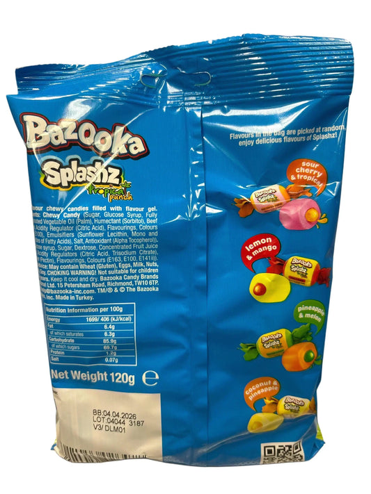 Bazooka Splashz Tropical Punch 120G - www.Shopthatapp.com