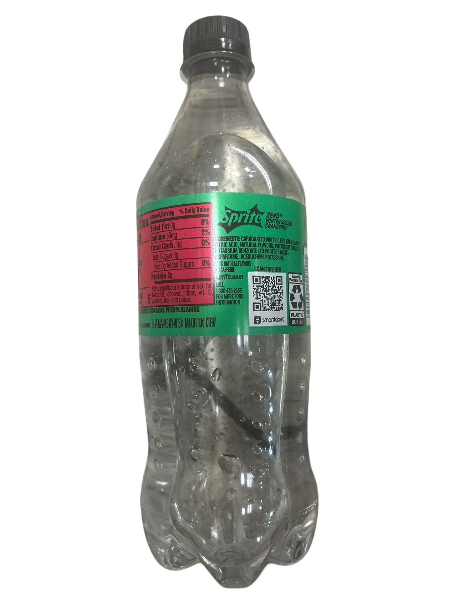 Sprite Zero Sugar Winter Spiced Cranberry Bottle 591ML BB 12/24 - www.Shopthatapp.com
