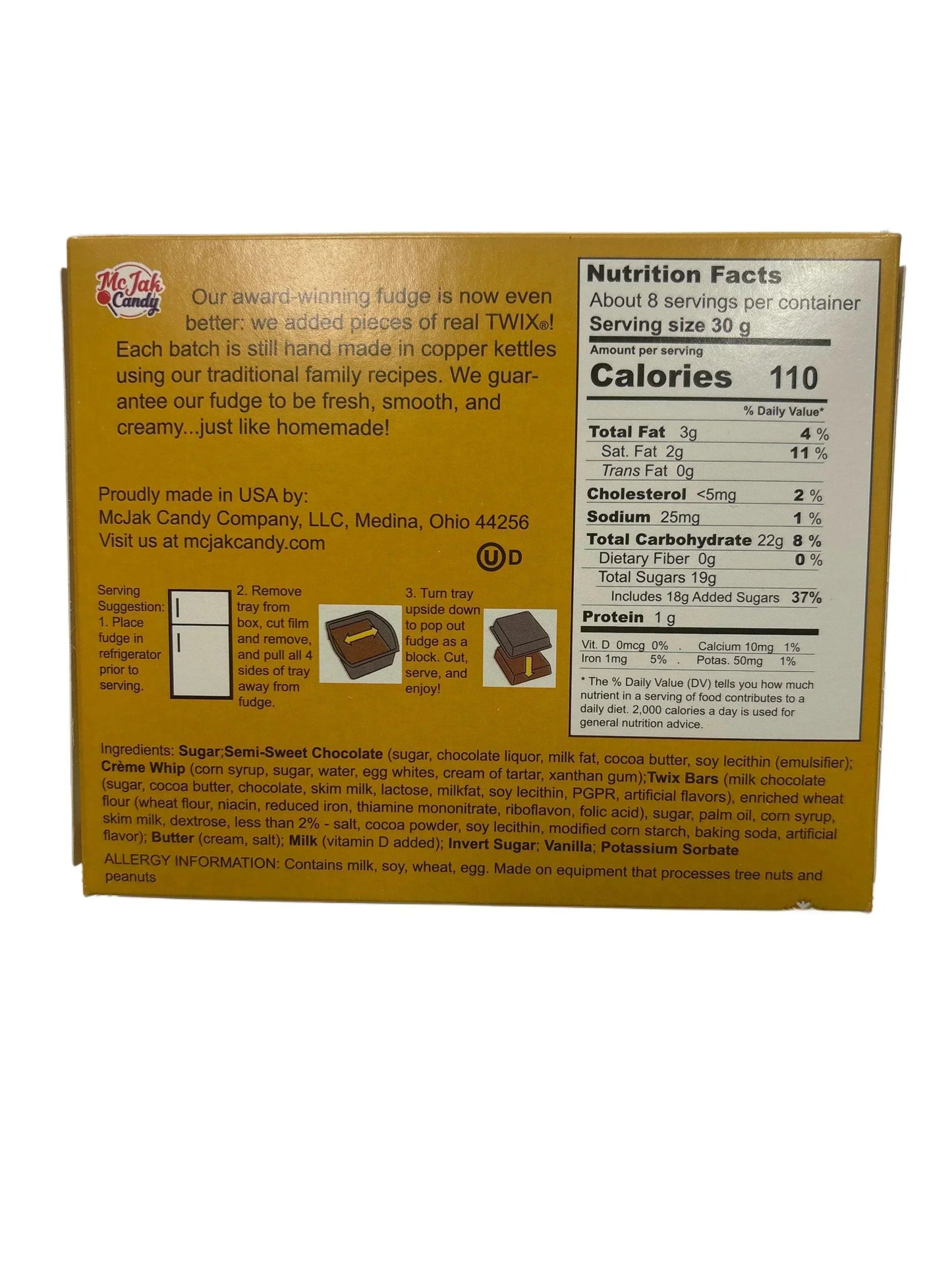 Twix Chocolate Fudge Holiday With Twix Pieces 8OZ - www.Shopthatapp.com